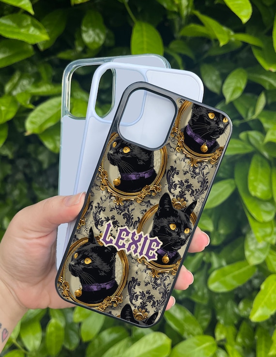 Cameo Gold Cats Gothic Cat Salem Case Casing iPhone SE XR X