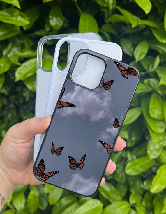 Butterfly Cloud Sky Y2K Aesthetic Case Grip iPhone SE XR X
