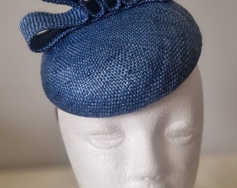 Cappello blu, fascinator, festa delle donne, gare, plastron, cappello da sposa