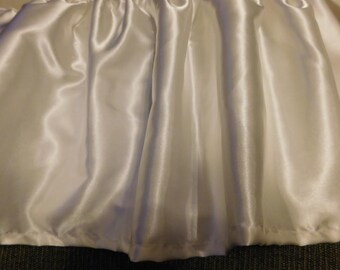 satin crib skirt