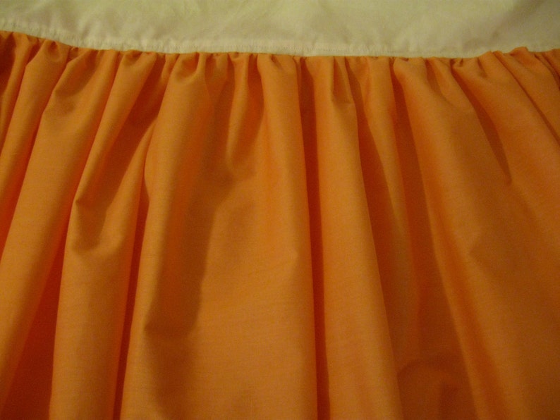Handmade Solid Color Crib Skirt / Dust Ruffle Etsy