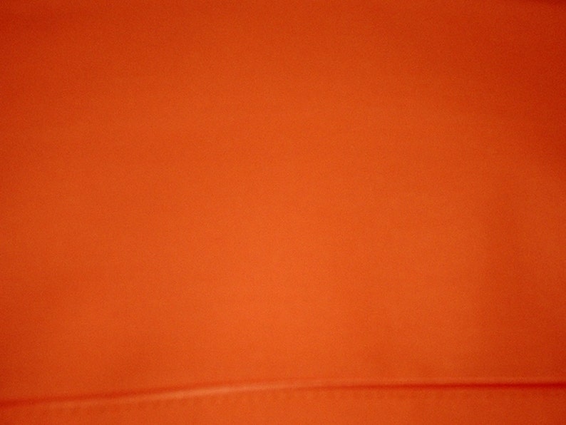 Handmade Bright Orange Fitted Crib Sheet or Toddler Sheet image 1