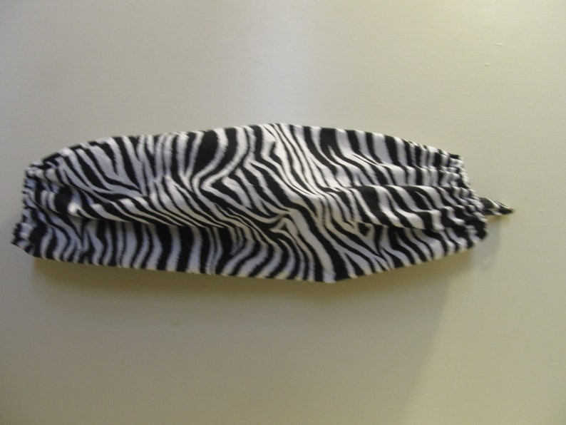 Zebra Print Grocery Shopping Plastic Bag Organizer Holder image 1