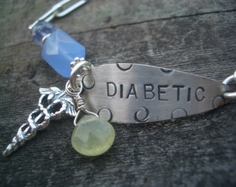 Medical Alert/Medical ID Jewelry/Allergy Alert Bracelet/Charm Bracelet by donnaodesigns