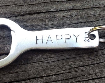 Father's Day Grad Gift Personalized Bottle Opener by donnaodesigns