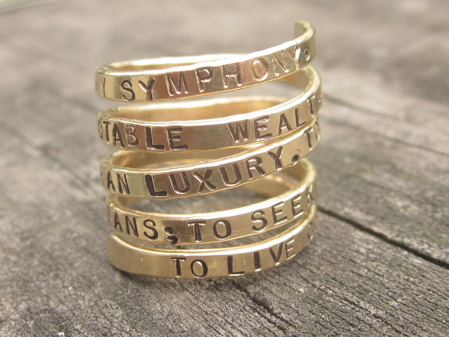 Serenity prayer wrap ring deals