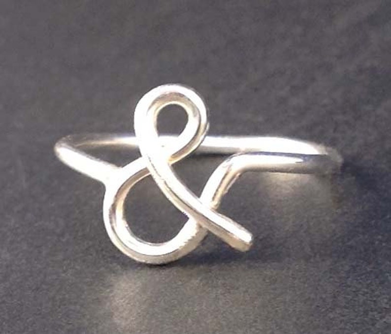 Ampersand Sterling Ring by donnaodesigns image 1