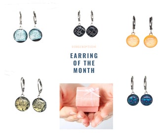 Earring of the Month, Gift Subscription, Jewelry Subscription, Surprise Box for Women, Gifts for Her, Gifts for Friends, Earring Box