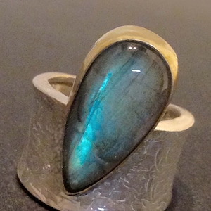 Labradorite Statement Ring