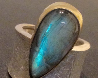 Labradorite Statement Ring