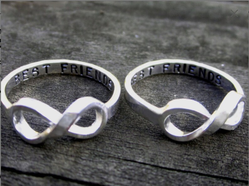 infinity best friend rings infinity best friend rings