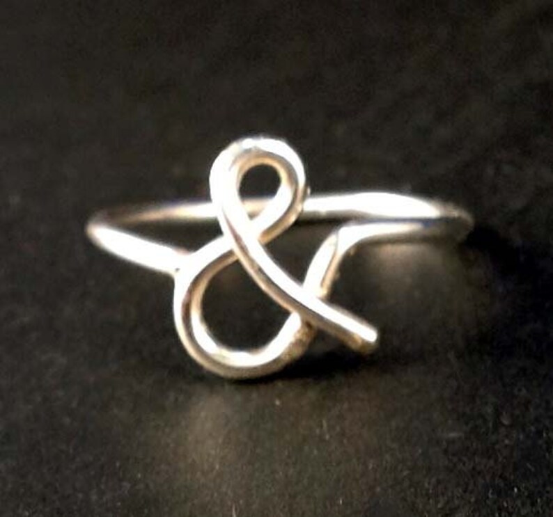 Ampersand Sterling Ring by donnaodesigns image 2