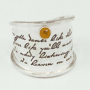 Custom Inspirational Ring for Christina B