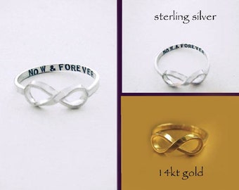 Original NOW & FOREVER Infinity Ring by donnaodesigns