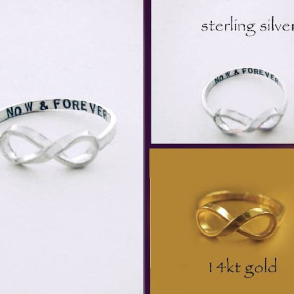 Original NOW & FOREVER Infinity Ring by donnaodesigns