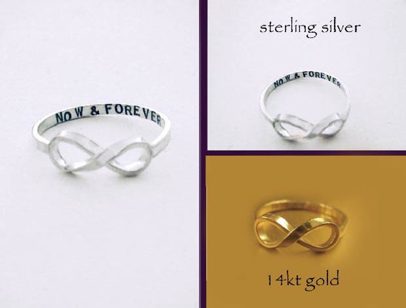 Original NOW & FOREVER Infinity Ring by donnaodesigns image 1