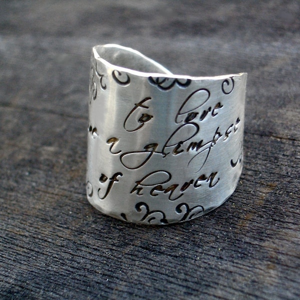 Signature Wide Band Message Ring for lisasiefkes