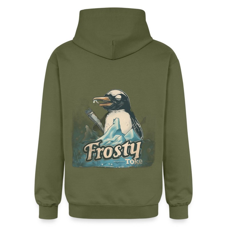 Frosty Toke Hoodie Stoned Style Weed Accessoires, Cannabis Kleidung, 420 Merch, Animal smoking joint, Weed Fashion Bild 8