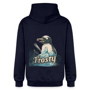 Frosty Toke Hoodie Stoned Style Weed Accessoires, Cannabis Kleidung, 420 Merch, Animal smoking joint, Weed Fashion Bild 4