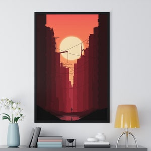 Dying Light Poster, Videogame Poster, Minimalist Wall Art, Minimalist City Poster