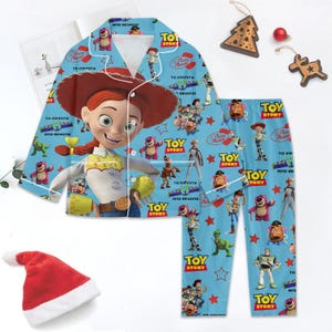 Toy Story Jessie Pajamas Set, Jessie Buzz Woody Cartoon Sleepwear, Disney Cartoon Loungewear For Kids, Holiday Family Matching Outfit G