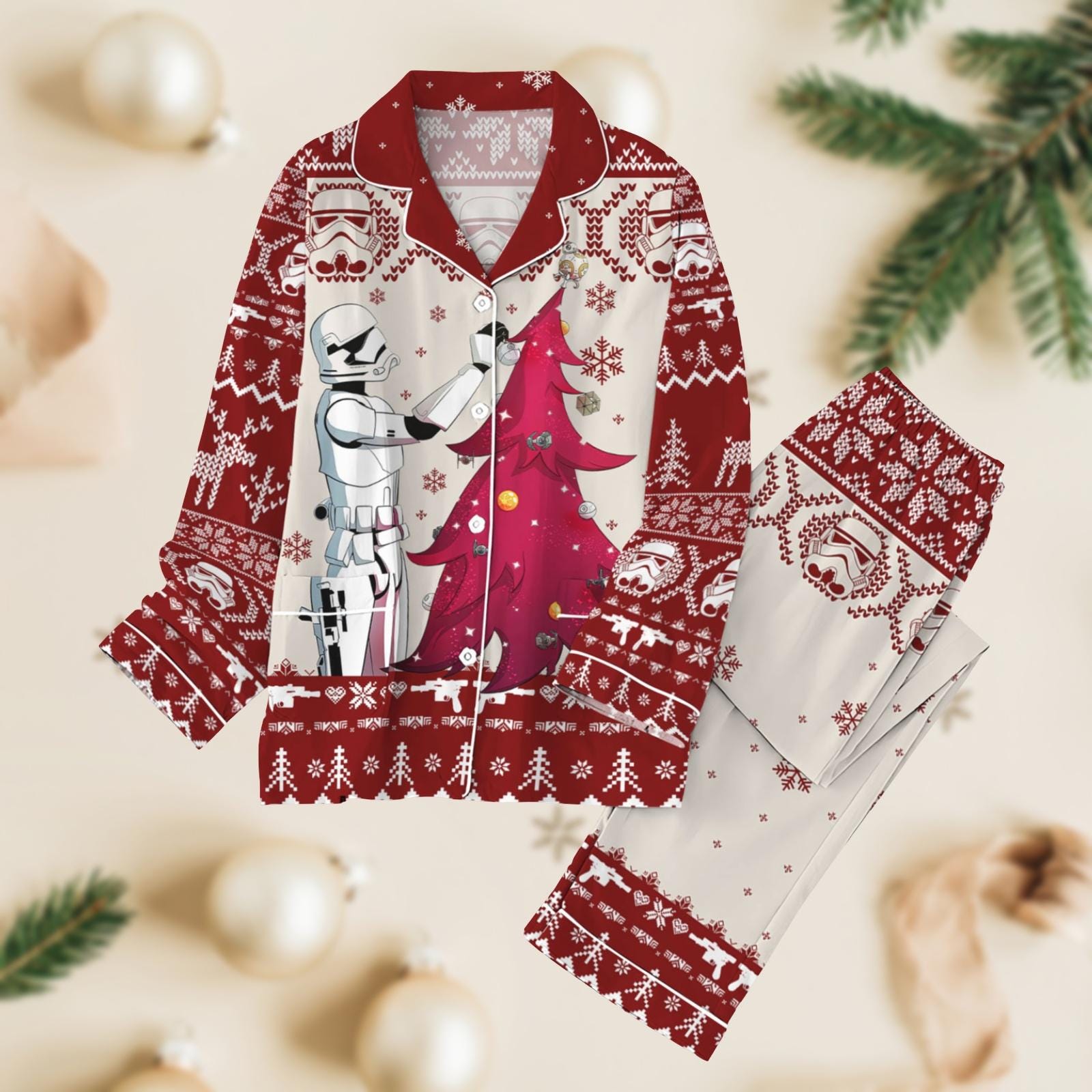 Discover Star Wars Pajamas Set, Stormtrooper Christmas Pajamas Family, Matching Sleepwear Set, Holiday Gift For Men And Women