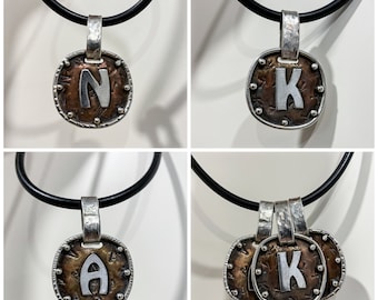 Monogram necklace. Initial jewelry. Initial Charm. Letter Charm. Personalized Charm. Personalized Jewelry (also: S, M, N, R, K, H, A, E)