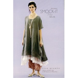 Tina Givens SMOCK IT Dress TG-A6001 Printed Sewing Pattern