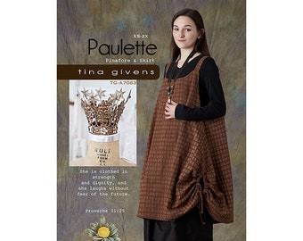 Tina Givens PAULETTE PINAFORE & SKIRT A7063 Printed Sewing Pattern