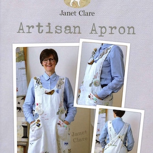 Janet Clare ARTISAN CROSSOVER APRON Sewing Pattern