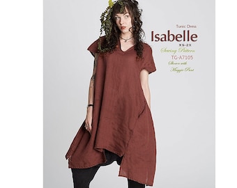 Tina Givens ISABELLE Tunic Dress TG-A7105 Printed Sewing Pattern