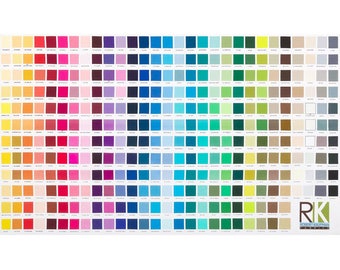 Kona Fabric Color Chart