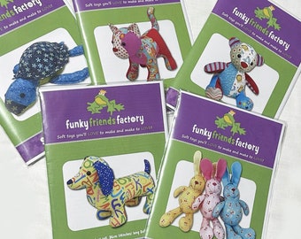 Funky Friends Factory Soft Toy Sewing Patterns