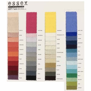 Robert Kaufman ESSEX Linen Cotton Blend fabric by the 1/2 yard, just arrived 8 NEW colors image 2