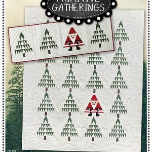 Primitive Gatherings SANTA In The PINES Quilt & Runner PRI-750 Pattern