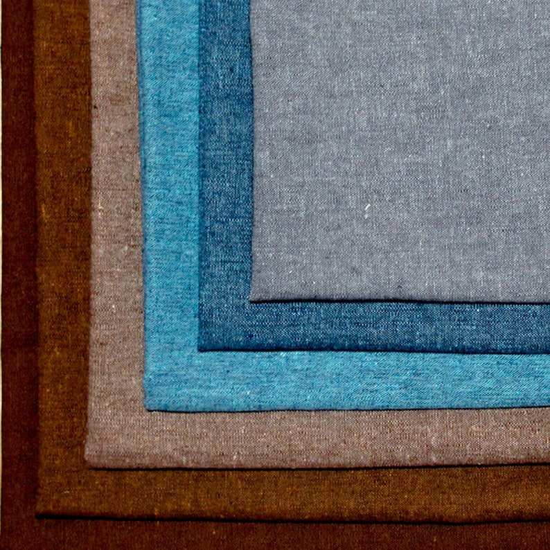 Robert Kaufman ESSEX Yarn Dyed Linen Cotton Blend fabric by Etsy