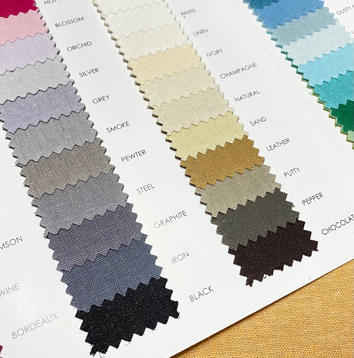 Robert Kaufman ESSEX Linen Cotton Blend Fabric by the 1/2 Yard Etsy