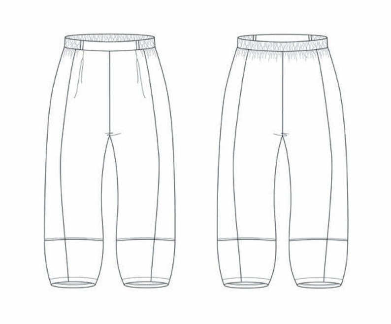 The Sewing PICASSO TOP & PANTS Sewing Pattern Etsy