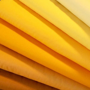 Robert Kaufman KONA COTTON SOLID Yellow Tone by the 1/2 yard