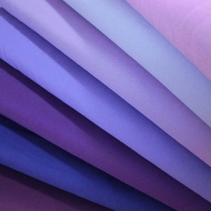 Robert Kaufman KONA COTTON SOLID Purple tone by the 1/2 yard