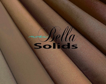 Moda BELLA COTTON SOLID 9900 Brown Tone by the 1/2 yard