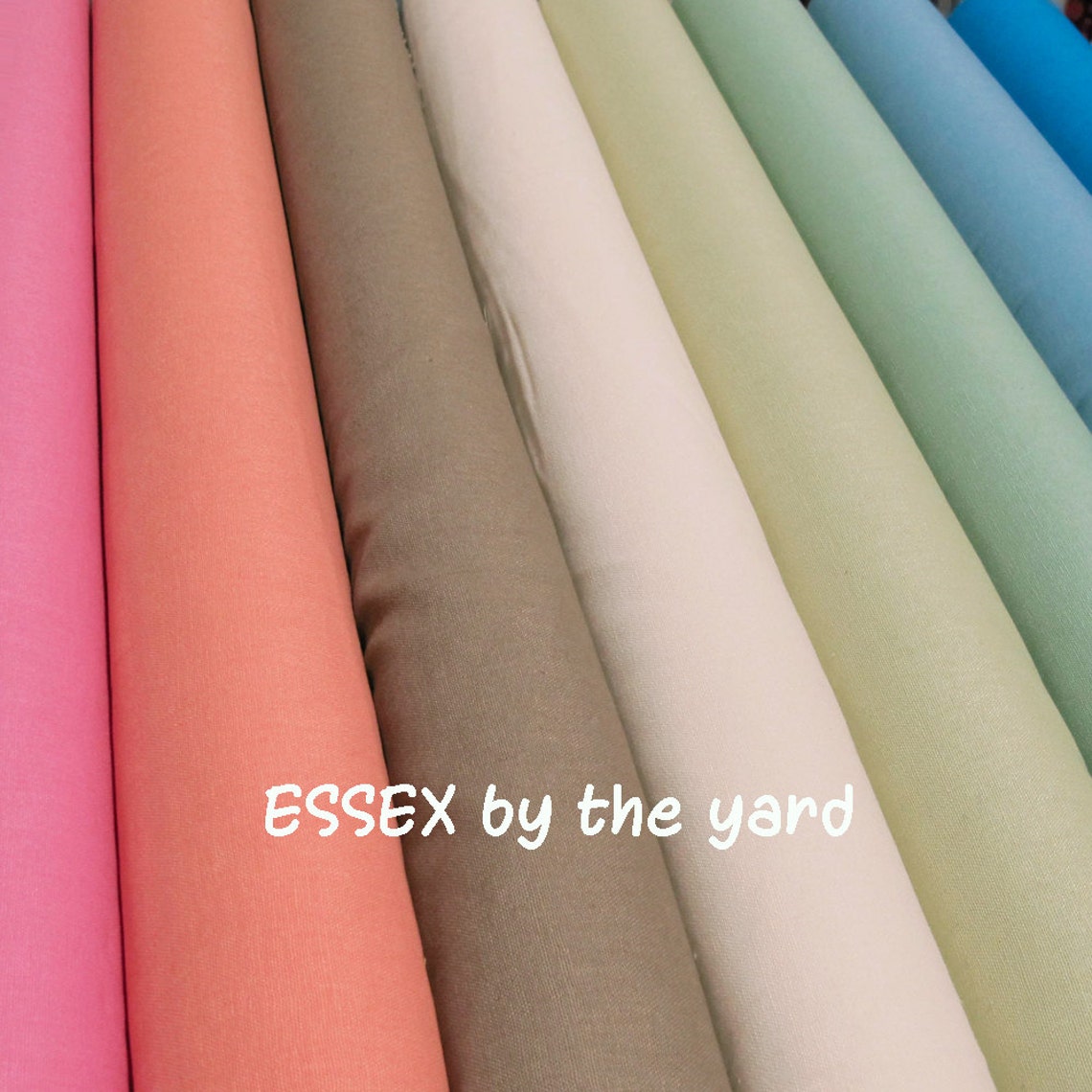 Robert Kaufman ESSEX Linen Cotton Blend fabric by the yard Etsy