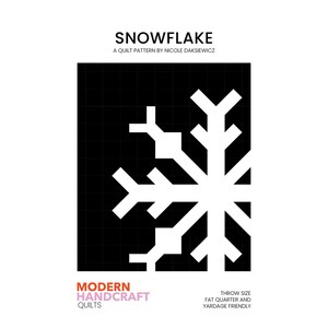 Modern Handcraft SNOWFLAKE MH#009 Quilt Printed Pattern