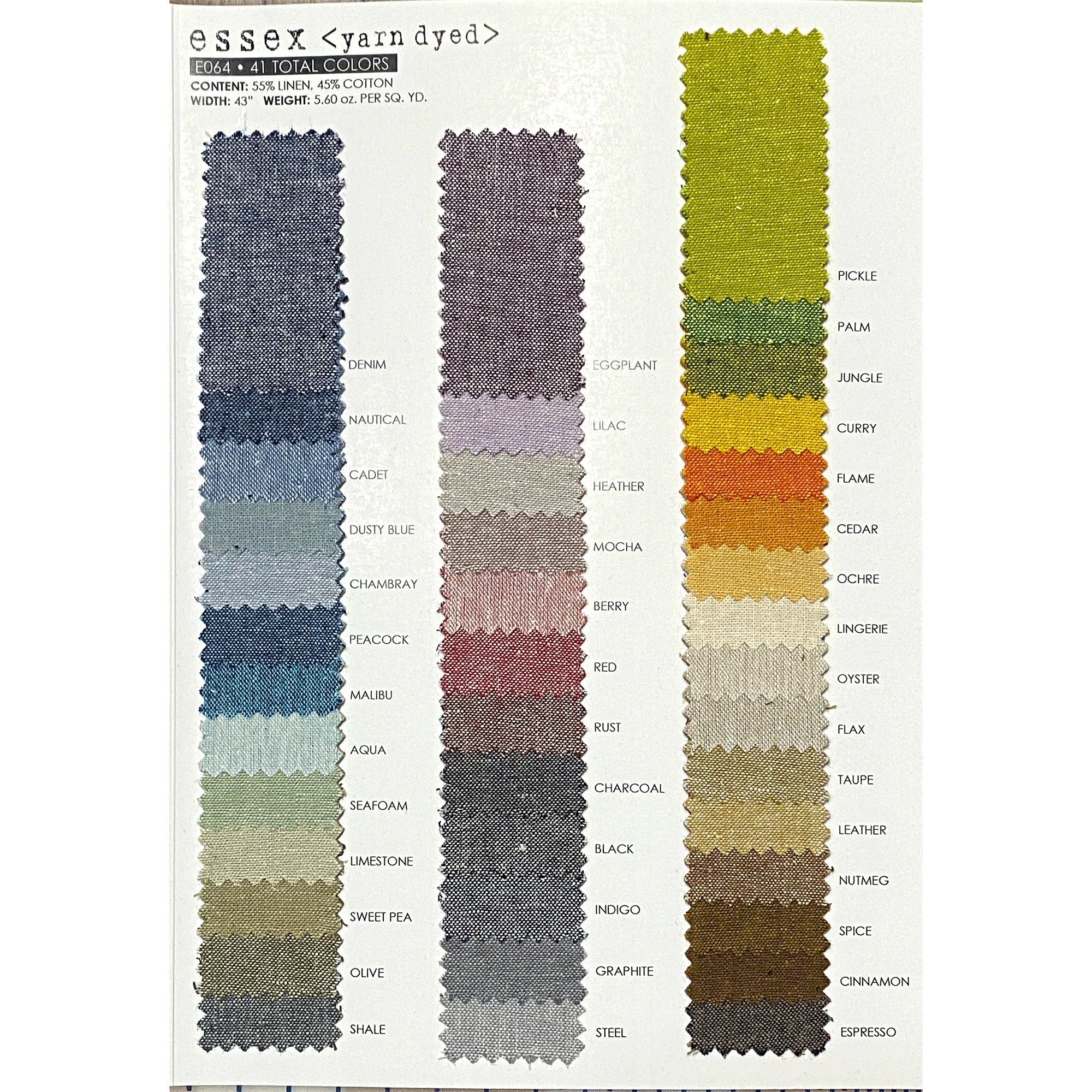 Robert Kaufman ESSEX Yarn Dyed Linen Cotton Blend Fabric by the 1/2 Yard, 6  New Colors Just Arrived -  Canada