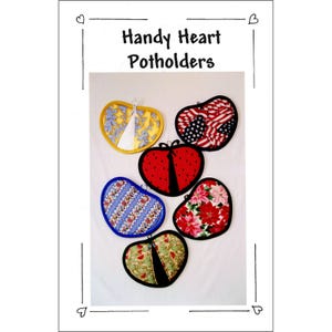 Classic Crafts HANDY HEART Potholders Eva Holen Sewing Pattern