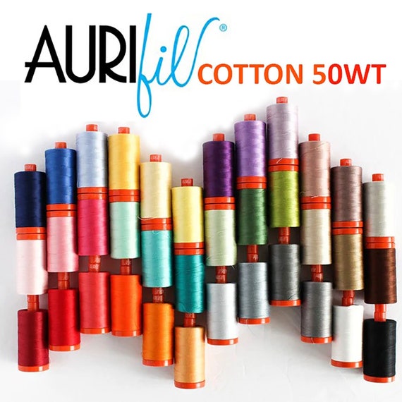 Aurifil COTTON 50WT Large Spool 1422 Yards – 1300 Mt