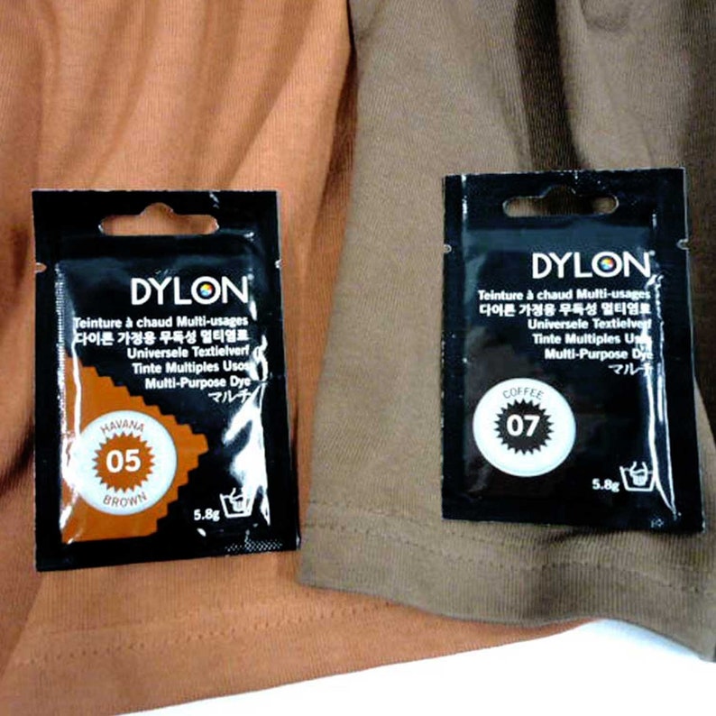 Dylon MULTI PURPOSE Fabric DYE 5g X 6 Packages Etsy
