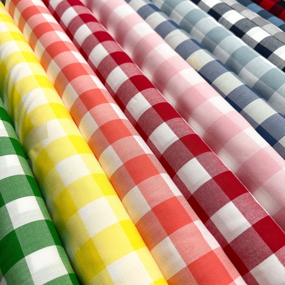 Robert Kaufman CAROLINA GINGHAM 1" P-9811 by the 1/2 yard