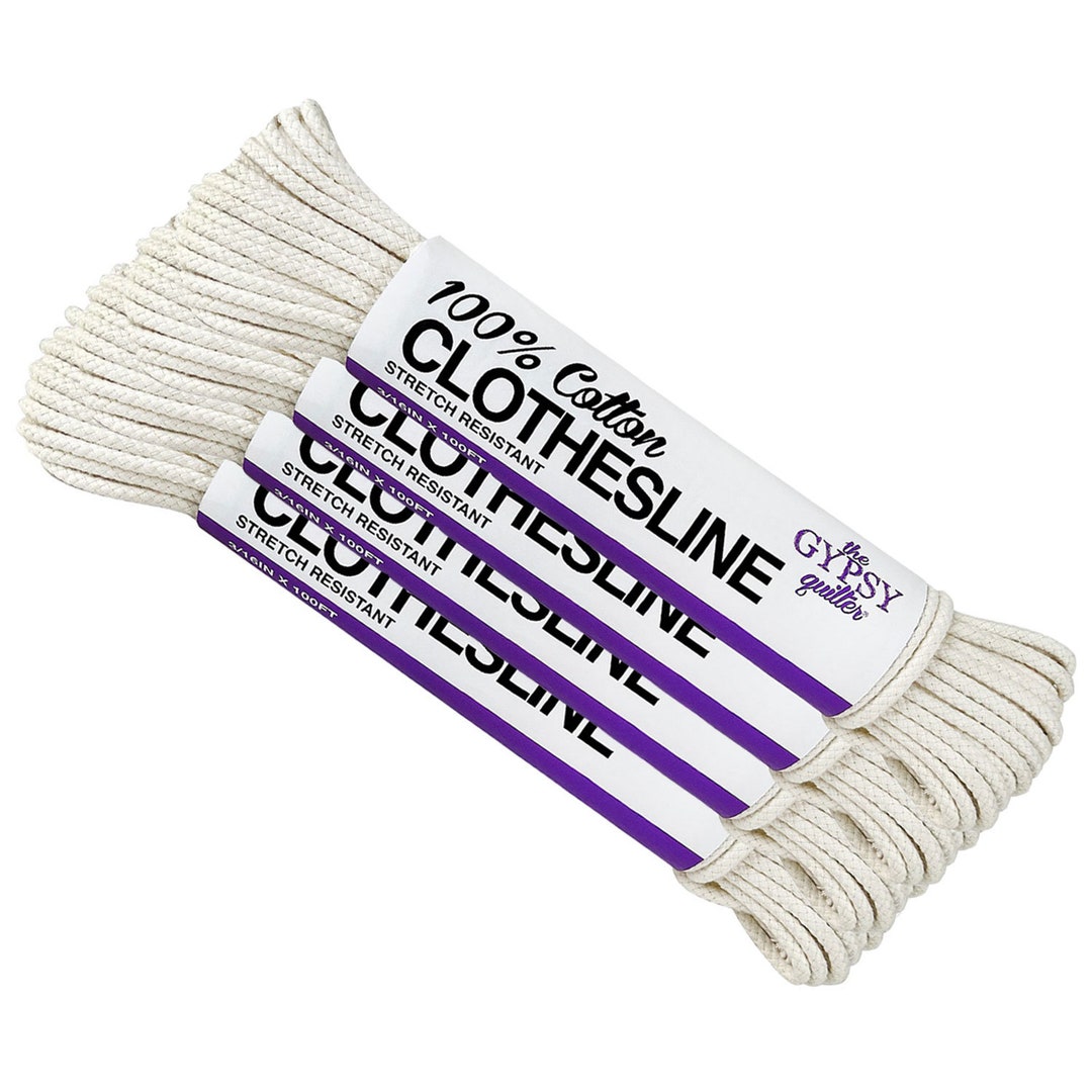 Gypsy Quilter COTTON CLOTHESLINE TGQ136 3/16 100 Ft, 4 Pack Etsy