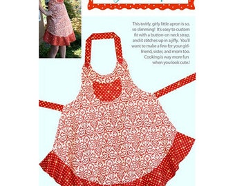 Cabbage Rose SASSY LITTLE APRON Sewing Pattern